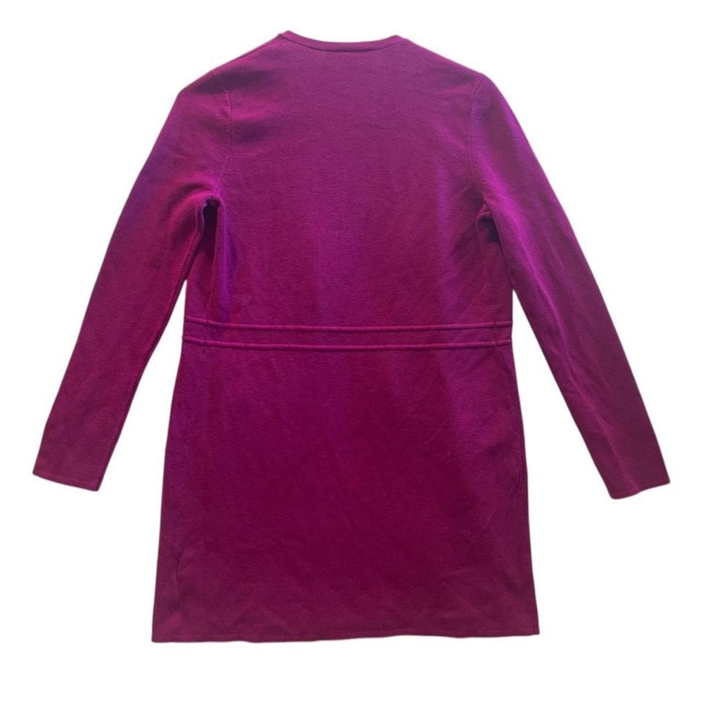 Talbots Sweater Womens Fuchsia Cotton Modal Open Long Line Cardigan - Small - Picture 2 of 8